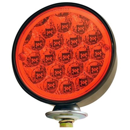 PILOT AUTOMOTIVE Pilot Automotive NV-5104R 4.44 In. LED Pedestal Mount Stop Turn And Tail Light - Red NV-5104R